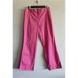 Lilly Pulitzer Wide Leg Pants Womens Size 6 Pink Cotton Summer‎ Beach Stretch